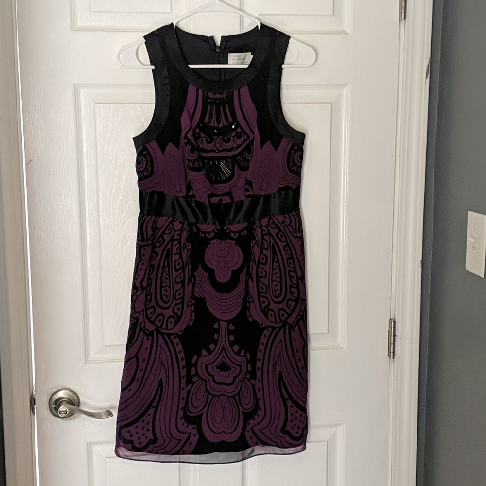 Jodi Arnold for The Limited Purple and Black Dress